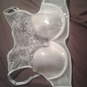 Lace with lined demi/demi double